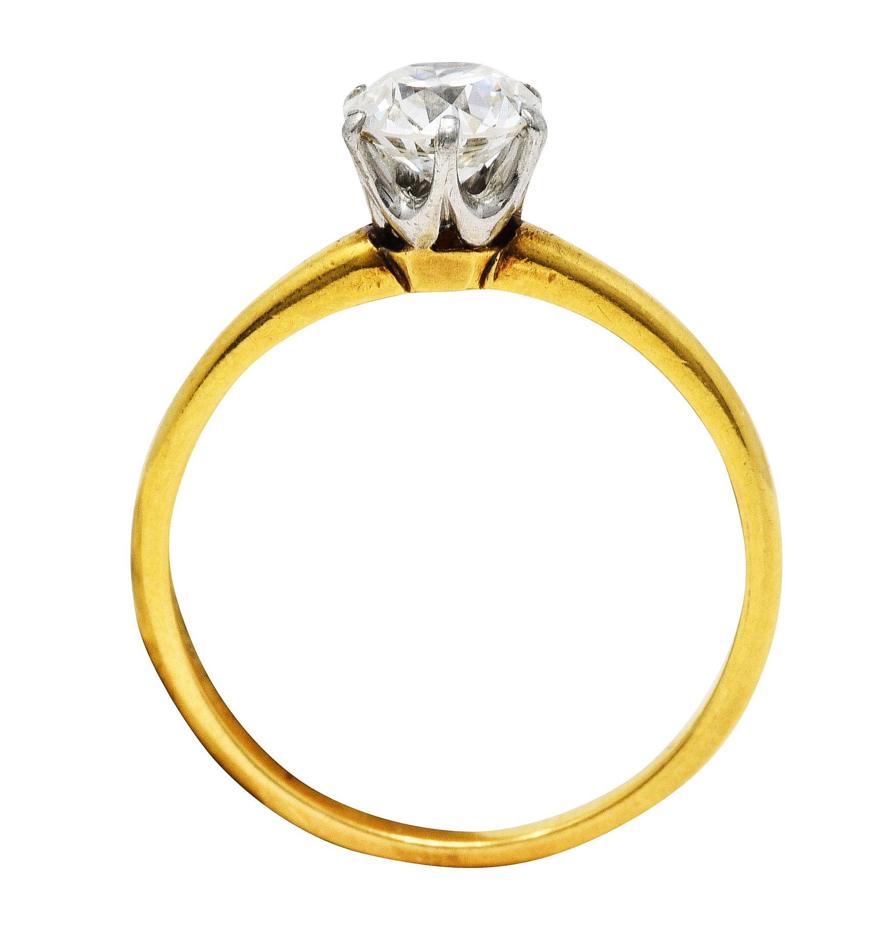 1950's Tiffany & Co. 0.77 CTW Diamond 18 Karat Gold Solitaire Engagement RingRing - Wilson's Estate Jewelry