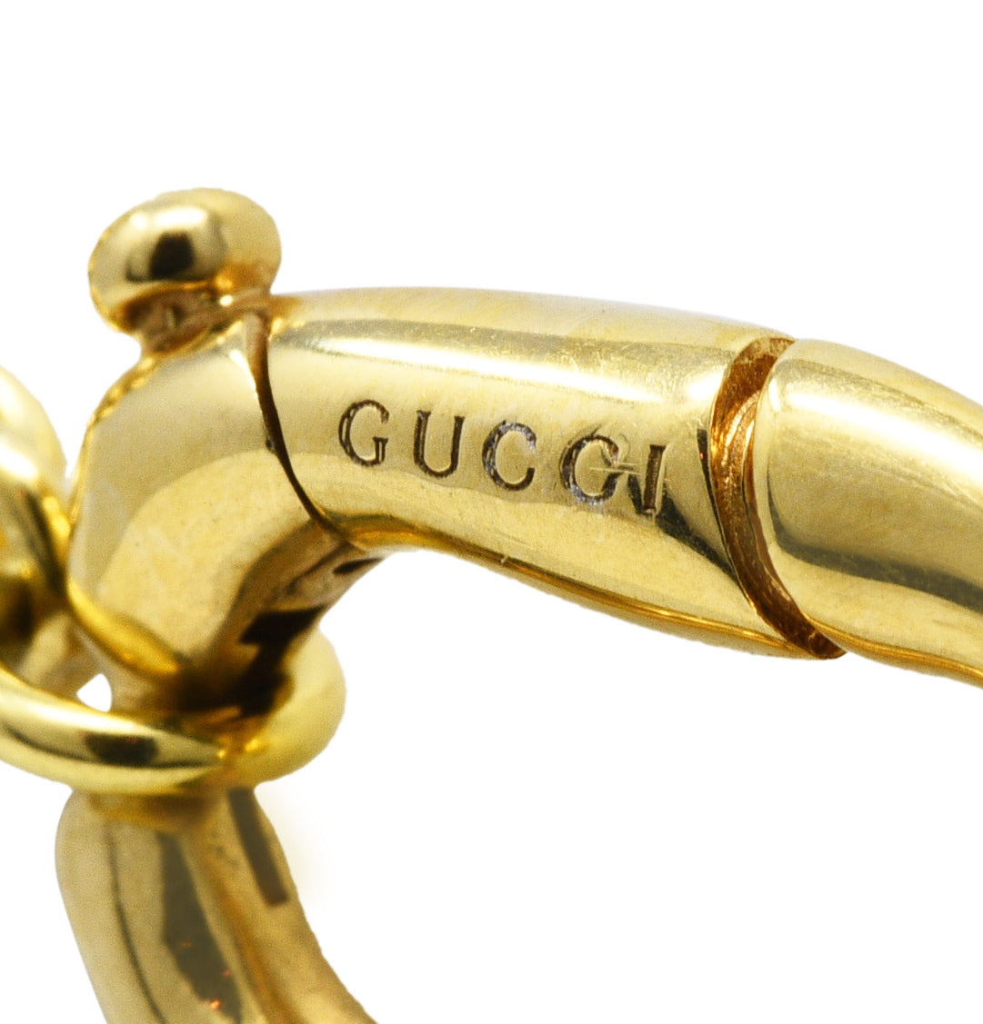 Gucci 18 Karat Gold Bamboo Link Station NecklaceNecklace - Wilson's Estate Jewelry