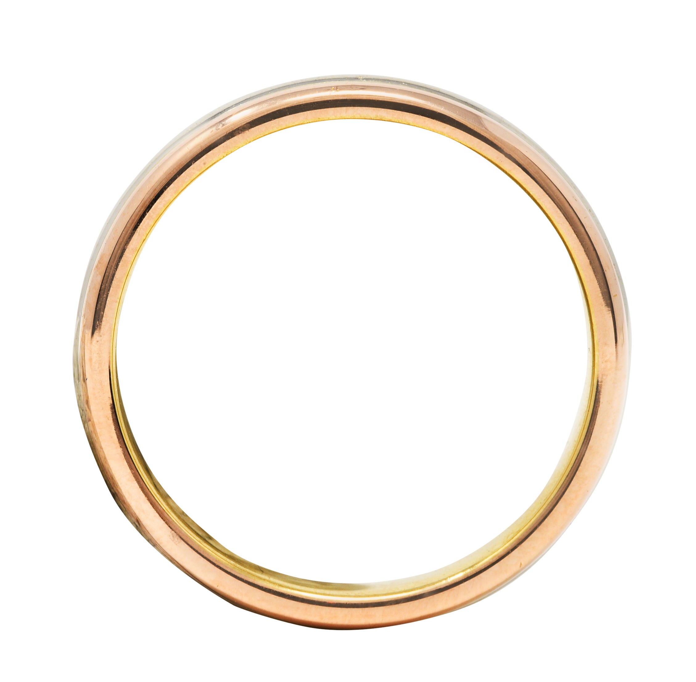 Cartier 18 Karat Tri-Gold Unisex Trinity Band RingRing - Wilson's Estate Jewelry