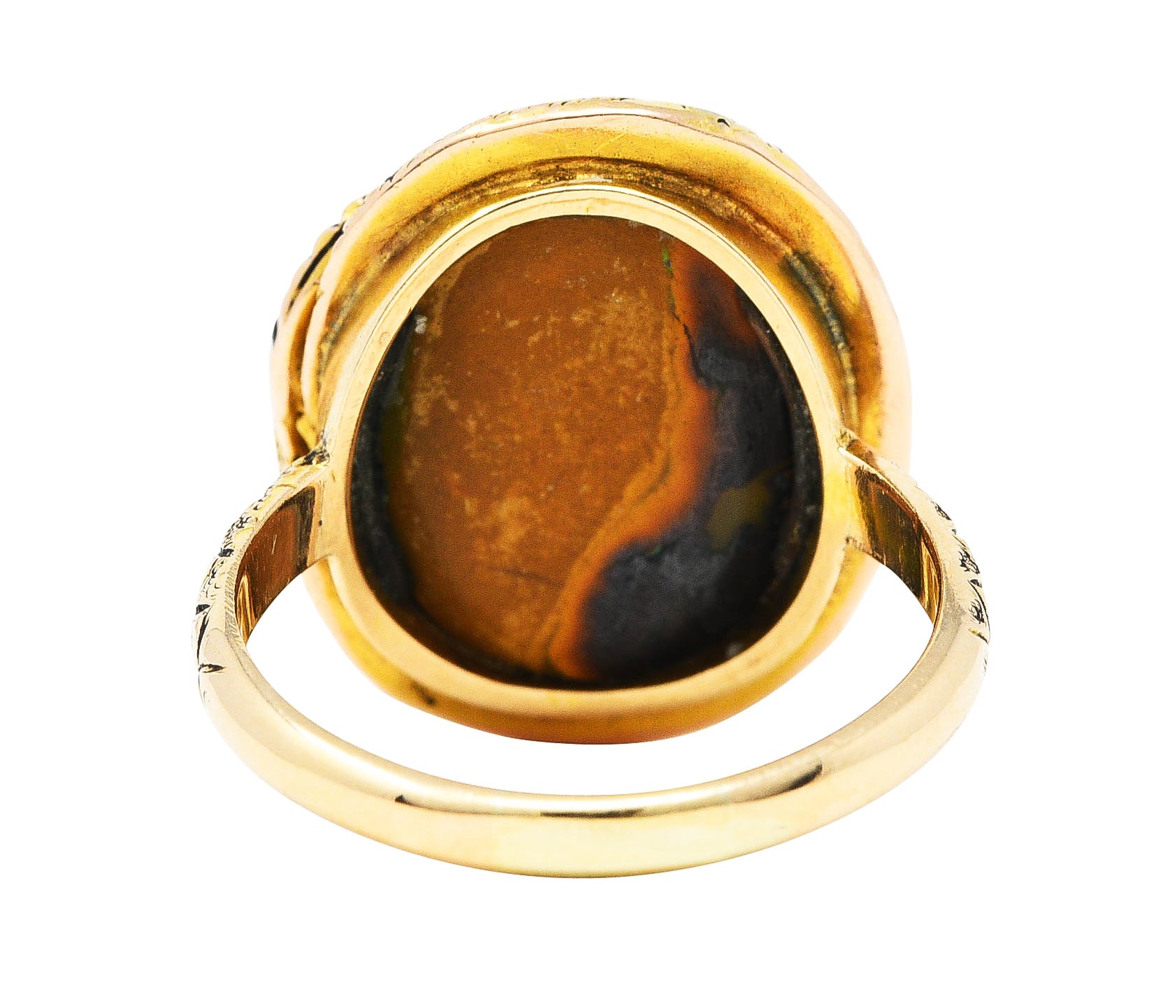 Victorian Opal 14 Karat Gold Snake RingRing - Wilson's Estate Jewelry