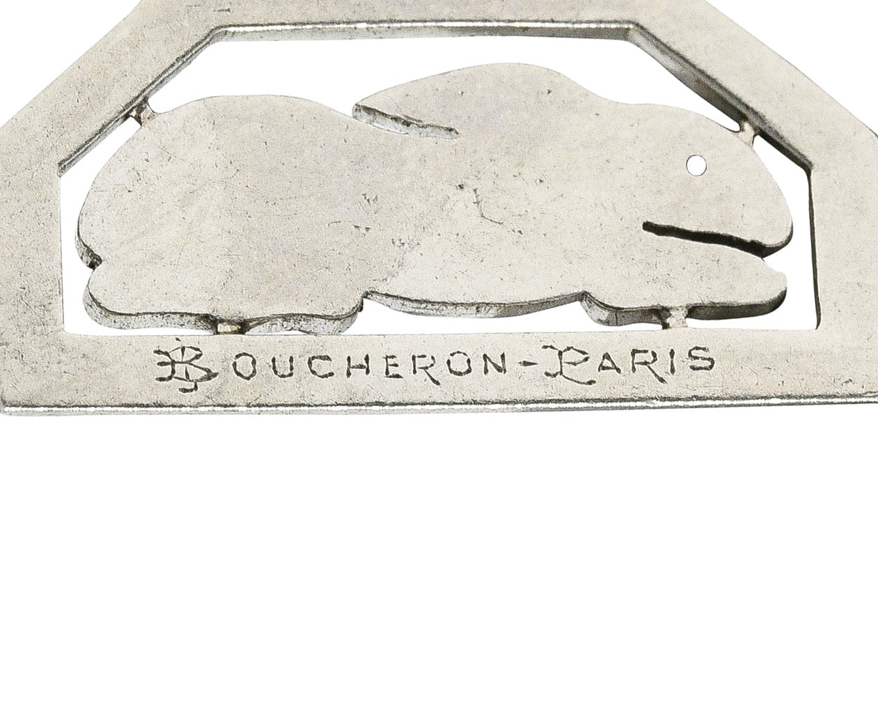 Boucheron Paris Art Deco Diamond Platinum Rabbit Charm Wilson's Estate Jewelry