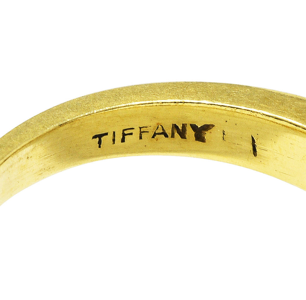 1960's 0.50 CTW Tiffany Ruby Diamond Three Stone Stacking Band Ring SetRing - Wilson's Estate Jewelry