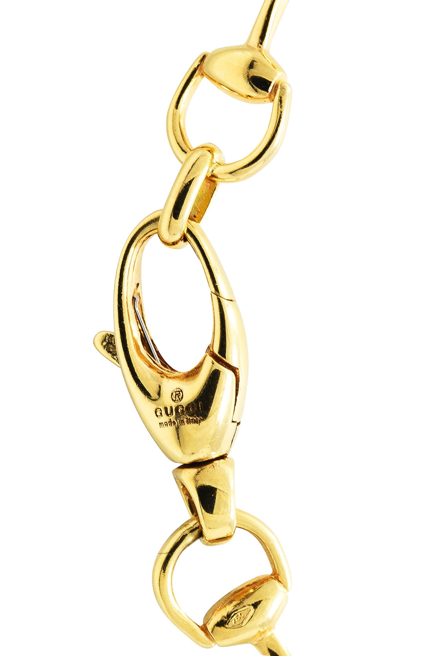 Gucci 18 Karat Yellow Gold Horsebit Chain Link NecklaceNecklace - Wilson's Estate Jewelry