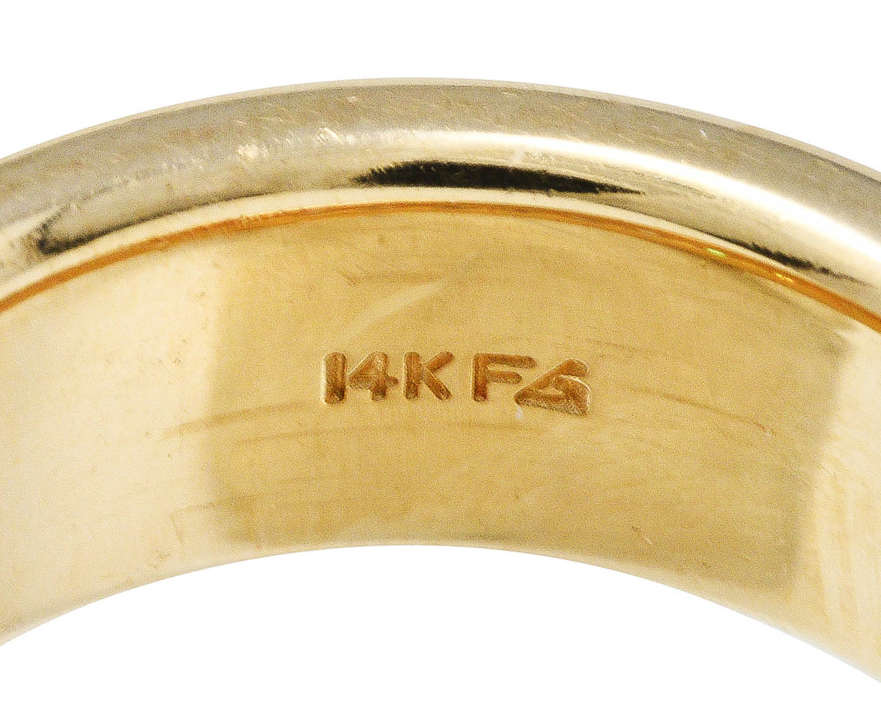 Vintage 1.25 CTW Diamond 14 Karat Gold Men's Wedding Band RingRing - Wilson's Estate Jewelry