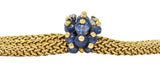 Van Cleef & Arpels Georges Lenfant 1940s Sapphire Diamond 18 Karat Gold Necklace