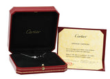Cartier French Pave Diamond 18 Karat White Gold Caresse d'Orchidèes Flower Station Necklace Wilson's Estate Jewelry
