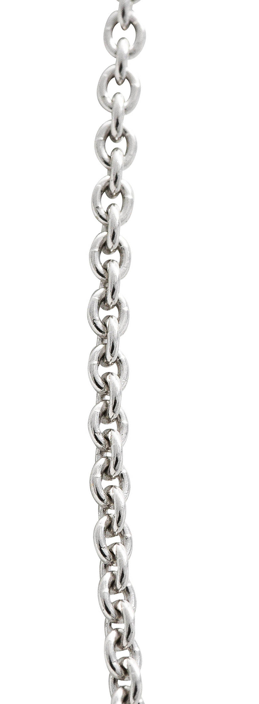 .11111 1950's Tiffany & Co. Diamond Ruby Platinum Enhancer Clip Pendant NecklaceNecklace - Wilson's Estate Jewelry