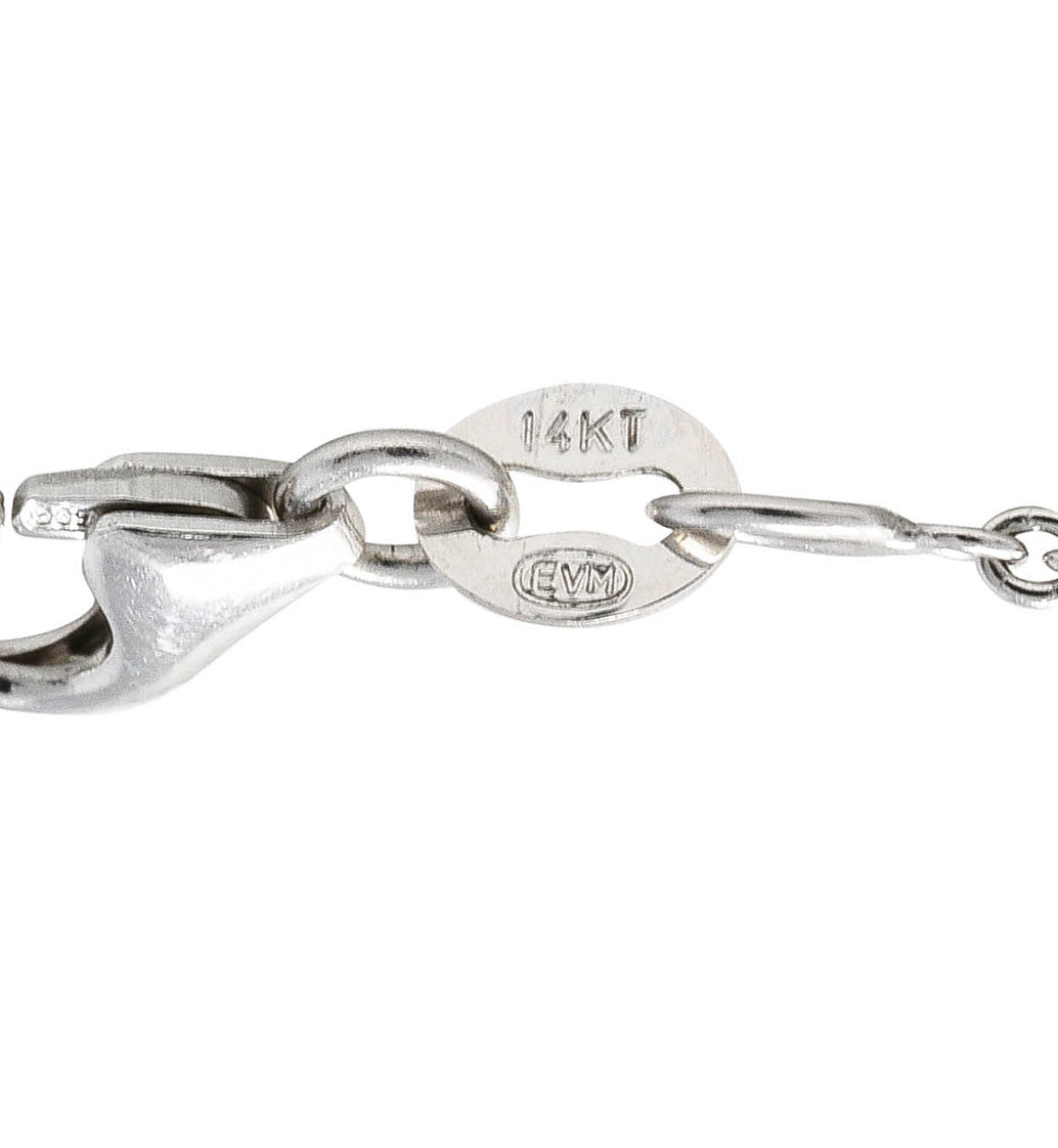 .11111 1950's Tiffany & Co. Diamond Ruby Platinum Enhancer Clip Pendant NecklaceNecklace - Wilson's Estate Jewelry