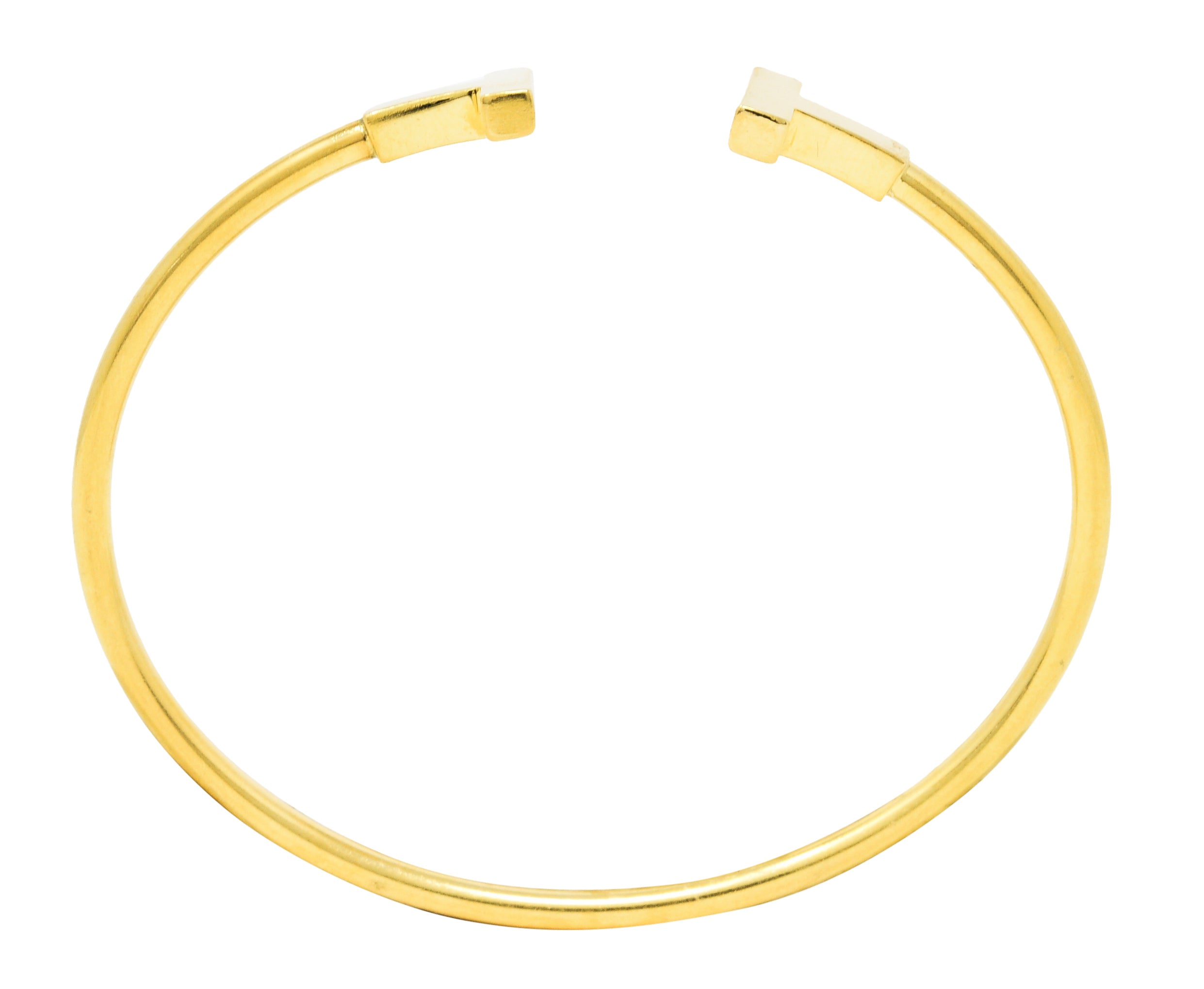 Tiffany & Co. 18 Karat Gold Tiffany T Flexible Cuff Braceletbracelet - Wilson's Estate Jewelry