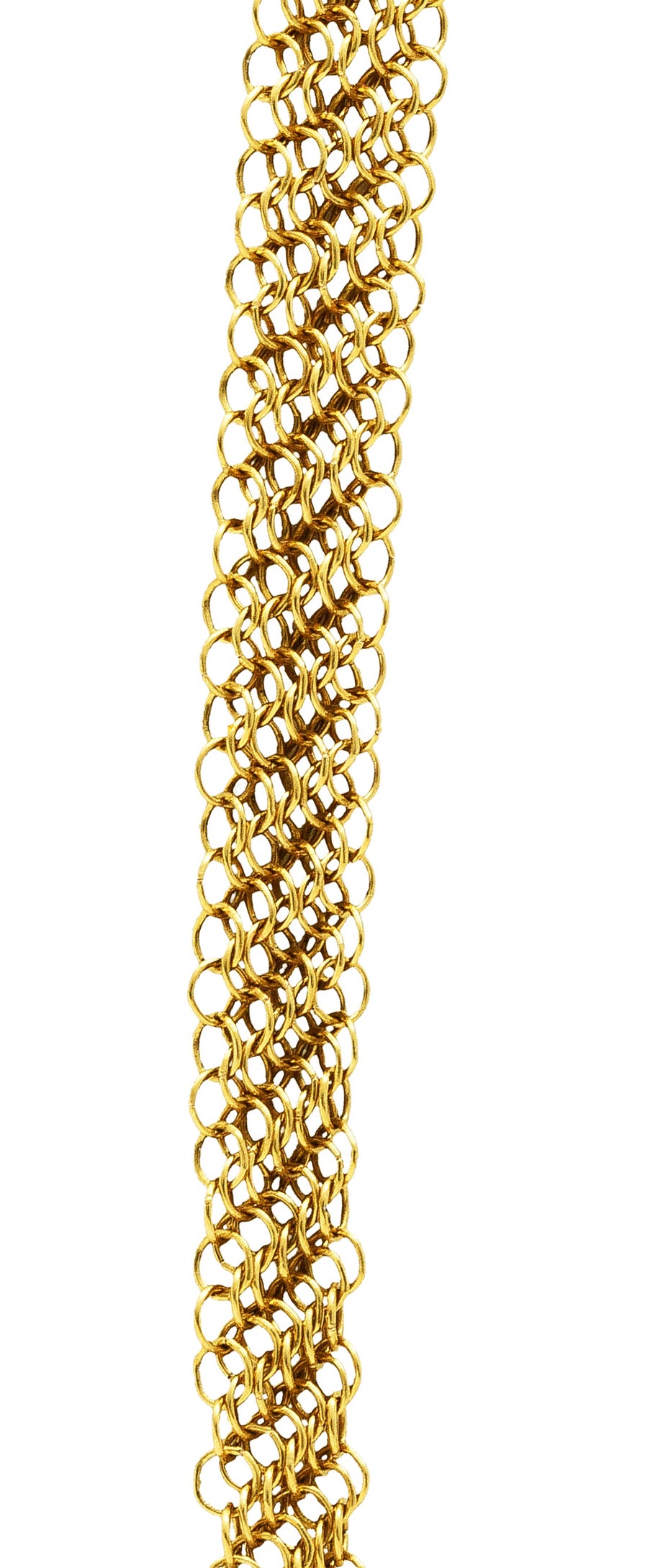 Elsa Peretti Tiffany & Co. 18 Karat Yellow Gold Mesh Eternity NecklaceNecklace - Wilson's Estate Jewelry