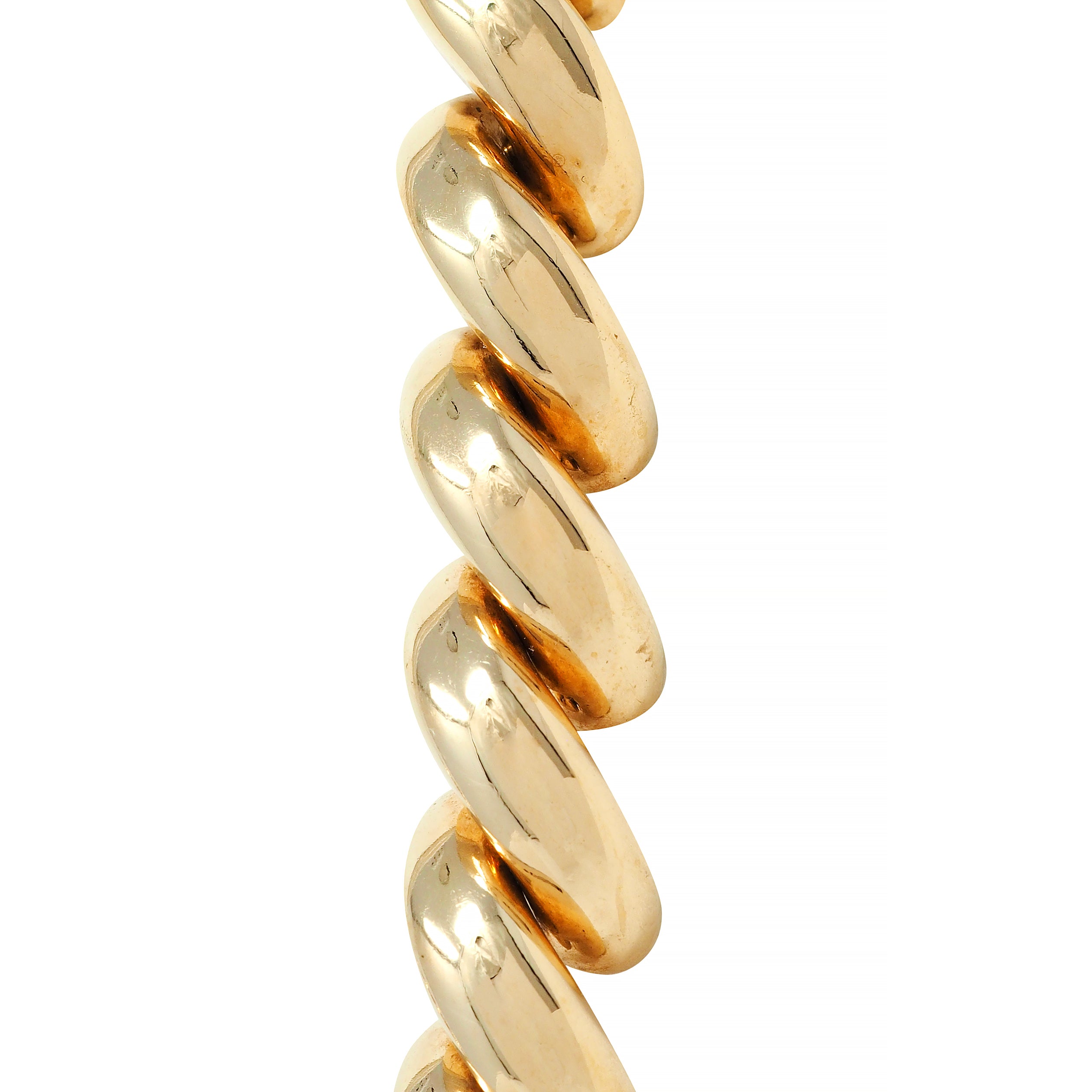 Tiffany & Co. 1960's Modernist 14 Karat Yellow Gold Vintage Chain Necklace