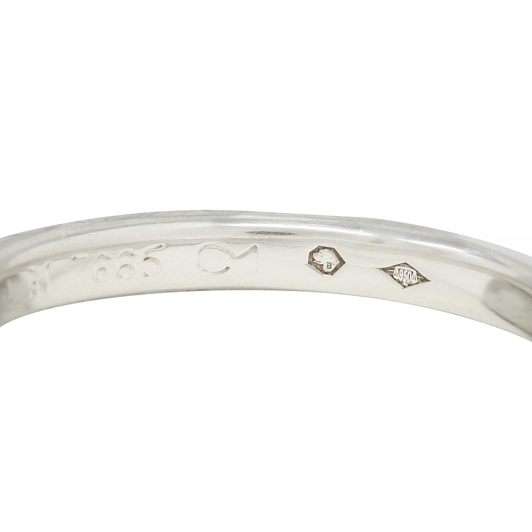 Van Cleef & Arpels Contemporary Platinum Wedding Stacking Band Ring