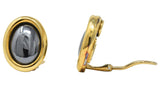 Angela Cummings Tiffany & Co. Hematite 18 Karat Gold Ear-Clips Earrings Wilson's Estate Jewelry