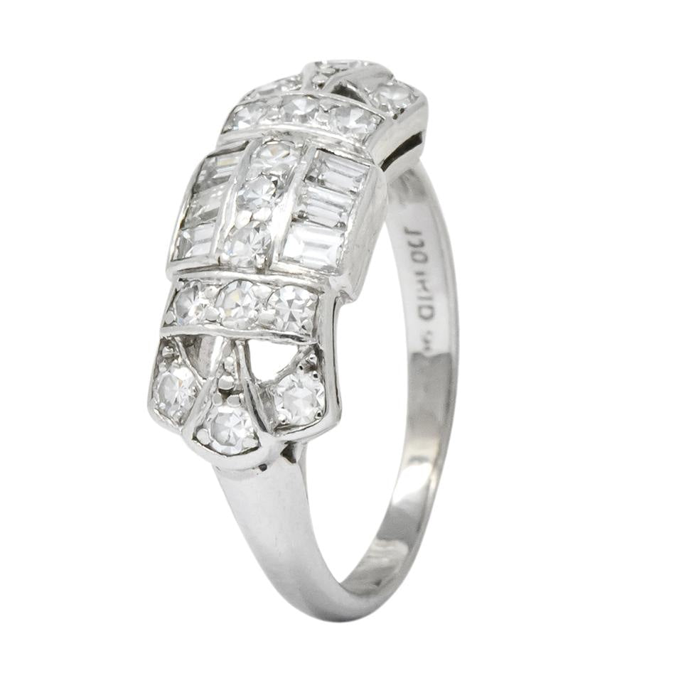 Art Deco 0.60 CTW Diamond Platinum Ring - Wilson's Estate Jewelry