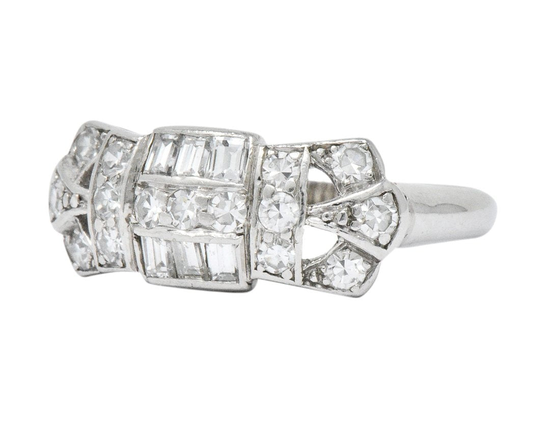 Art Deco 0.60 CTW Diamond Platinum Ring - Wilson's Estate Jewelry