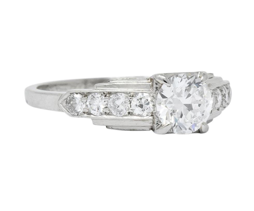 Birks Retro 0.82 CTW Diamond Platinum Engagement Ring - Wilson's Estate Jewelry