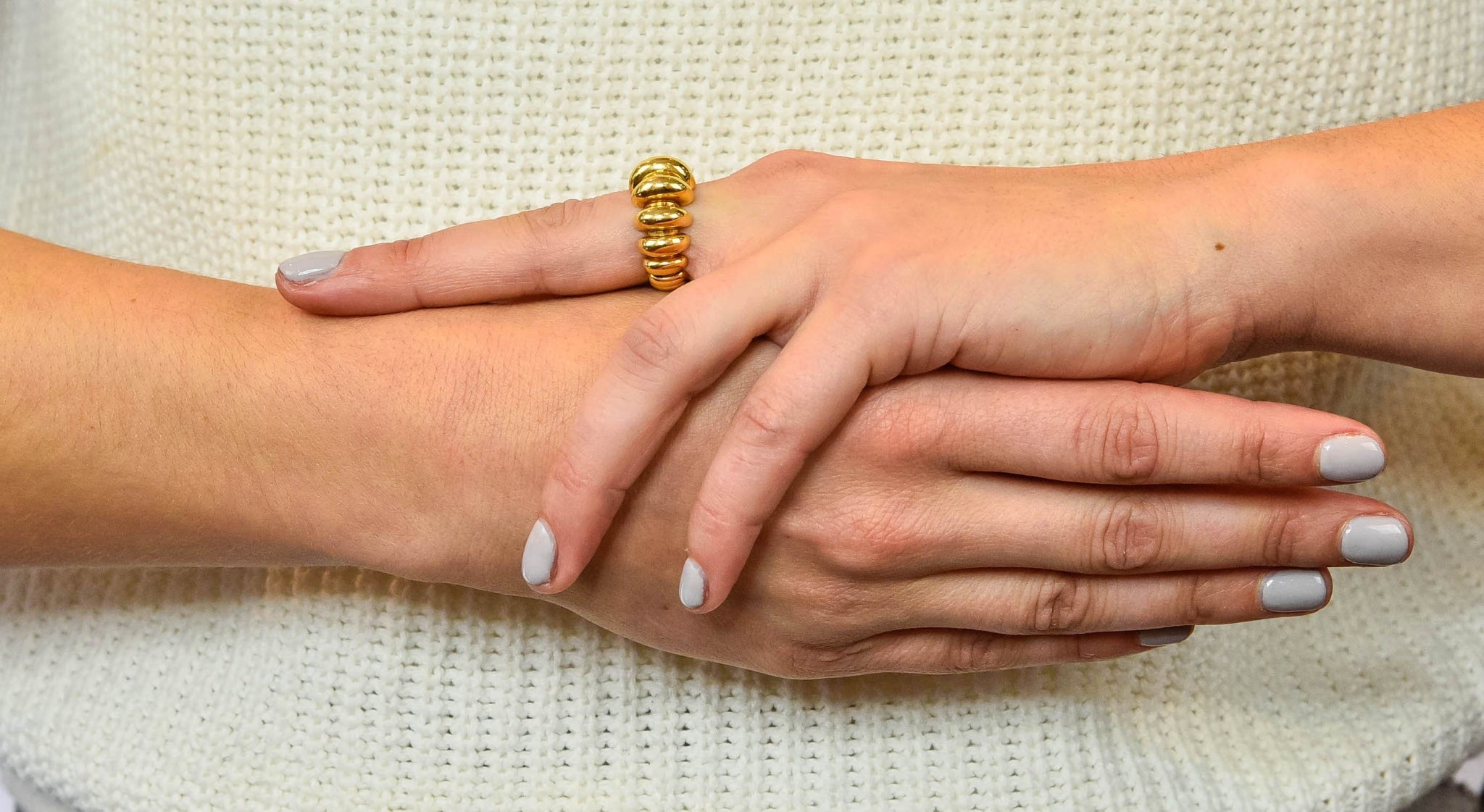 Bulgari Vintage 18 Karat Gold Italian Celtaura Band Ring Circa 1990 - Wilson's Estate Jewelry