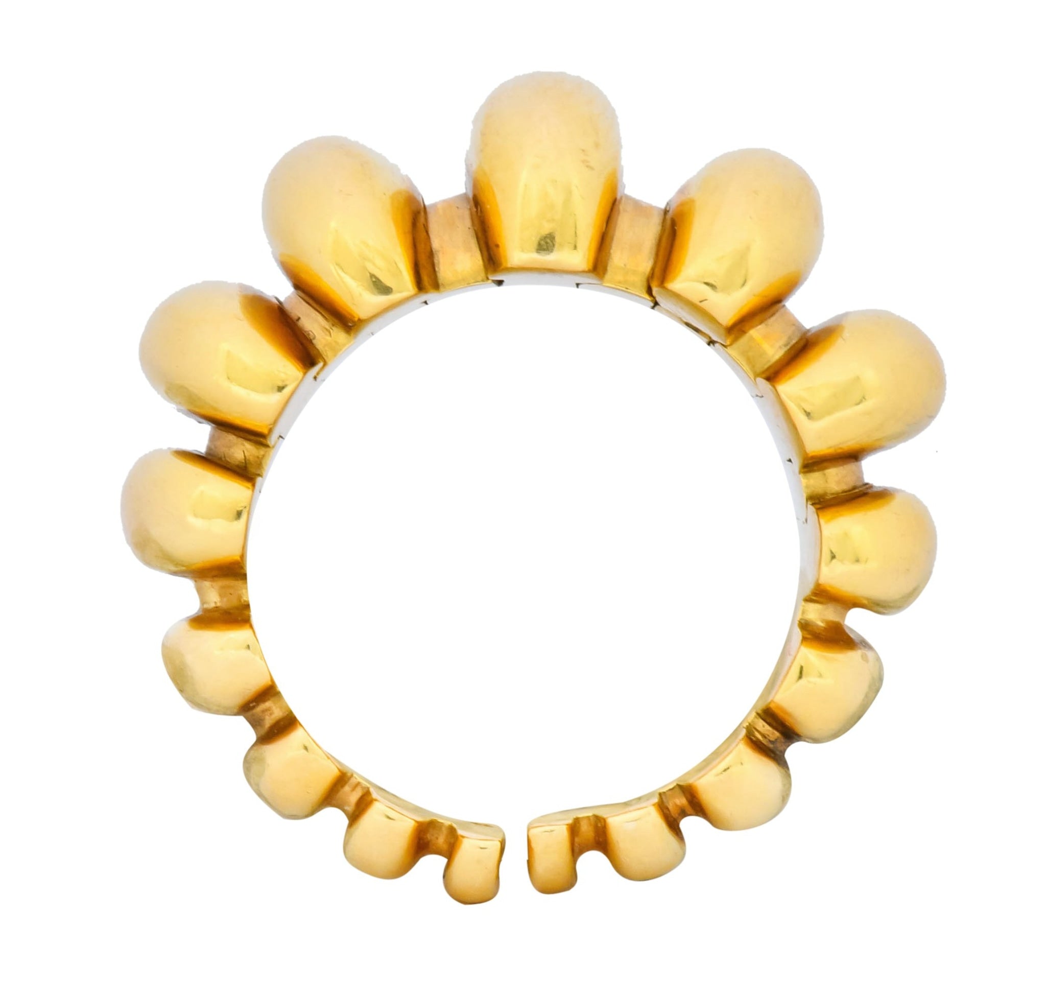 Bulgari Vintage 18 Karat Gold Italian Celtaura Band Ring Circa 1990 - Wilson's Estate Jewelry