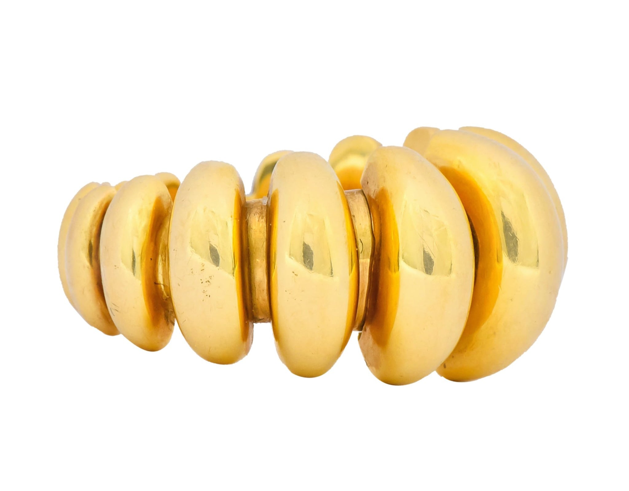 Bulgari Vintage 18 Karat Gold Italian Celtaura Band Ring Circa 1990 - Wilson's Estate Jewelry