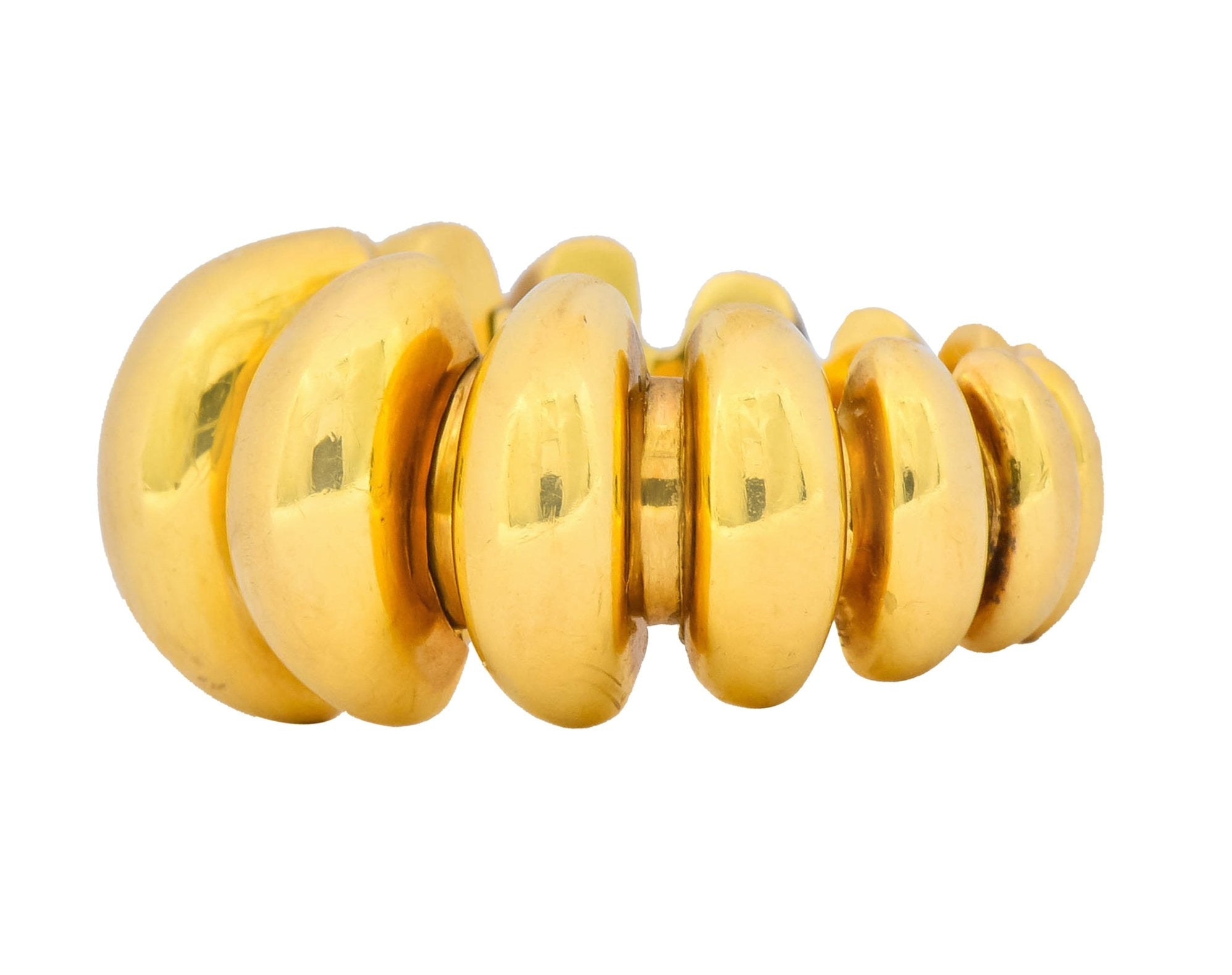 Bulgari Vintage 18 Karat Gold Italian Celtaura Band Ring Circa 1990 - Wilson's Estate Jewelry