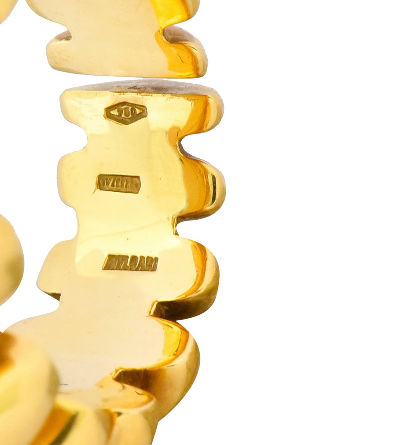 Bulgari Vintage 18 Karat Gold Italian Celtaura Band Ring Circa 1990 - Wilson's Estate Jewelry