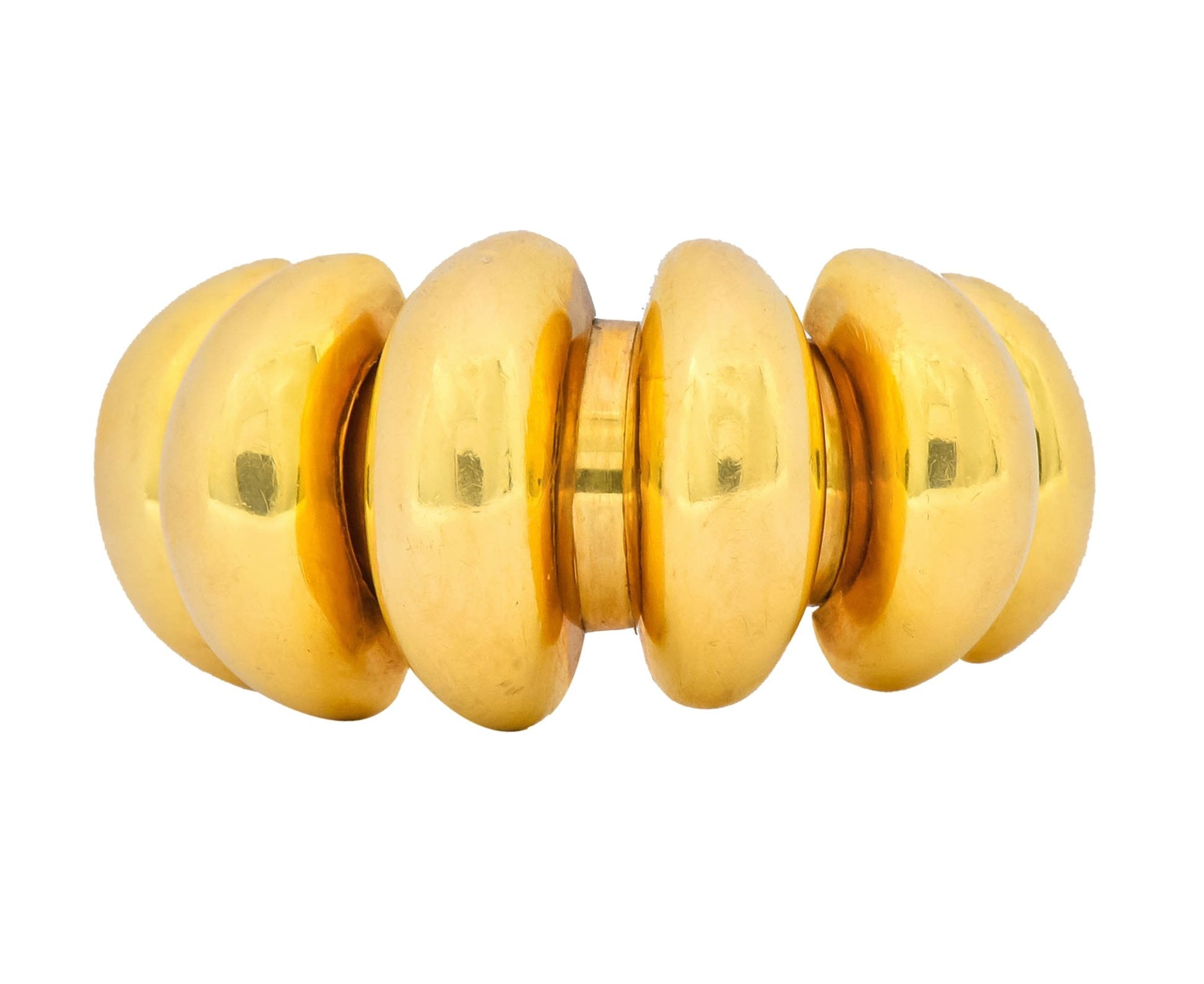 Bulgari Vintage 18 Karat Gold Italian Celtaura Band Ring Circa 1990 - Wilson's Estate Jewelry