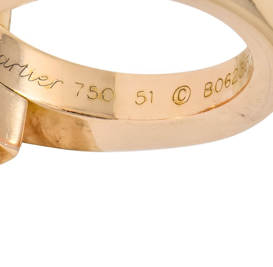 Cartier 18 Karat Rose Gold Menotte Bypass Band Ring Circa 1990 - Wilson's Estate Jewelry