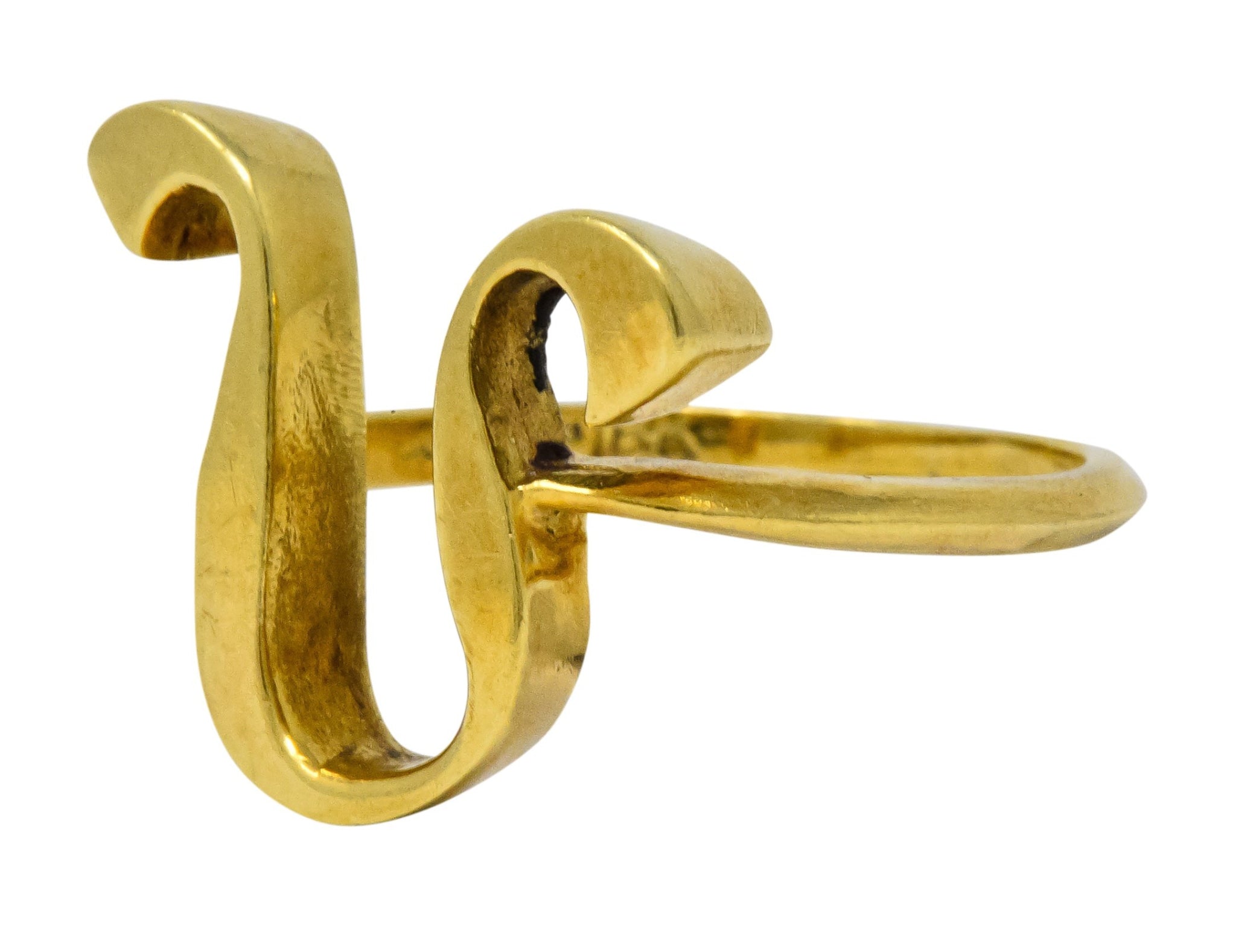 Cartier Vintage 18 Karat Gold Leo Zodiac Ring - Wilson's Estate Jewelry