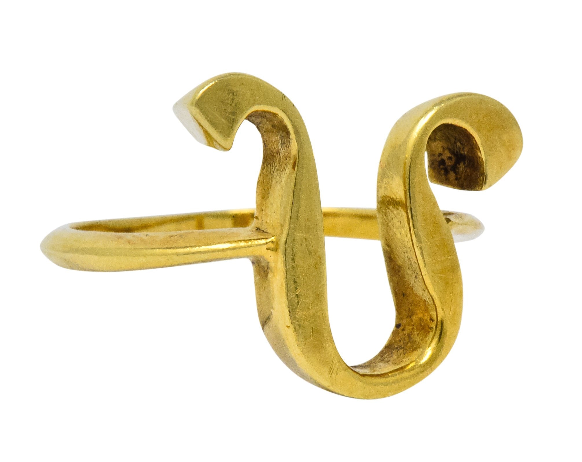 Cartier Vintage 18 Karat Gold Leo Zodiac Ring - Wilson's Estate Jewelry