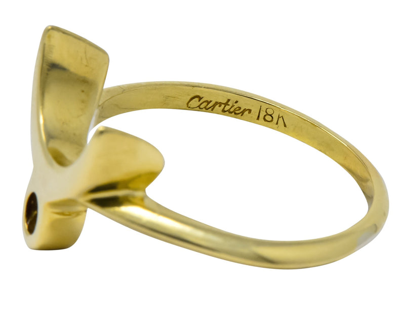 Cartier Vintage 18 Karat Gold Zodiac Taurus Stacking Ring - Wilson's Estate Jewelry