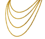 Continental Victorian 19 Karat Yellow Gold Spherical Long Chain - Wilson's Estate Jewelry