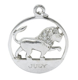 Edwardian Diamond Platinum Leo Lion Zodiac Charm - Wilson's Estate Jewelry