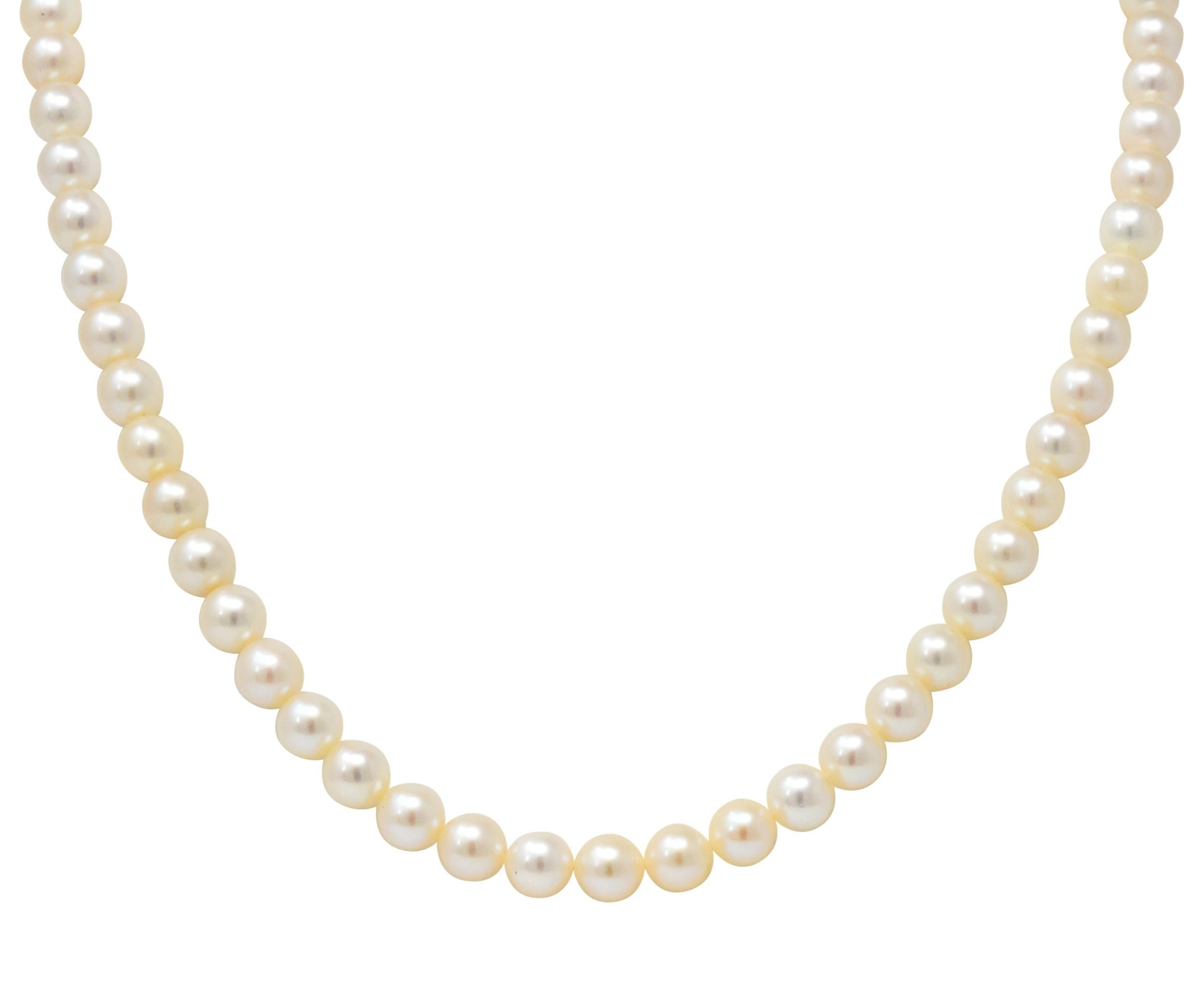 Mikimoto Contemporary Cultured Pearl 14 Karat Gold Necklace - Wilson's Estate Jewelry