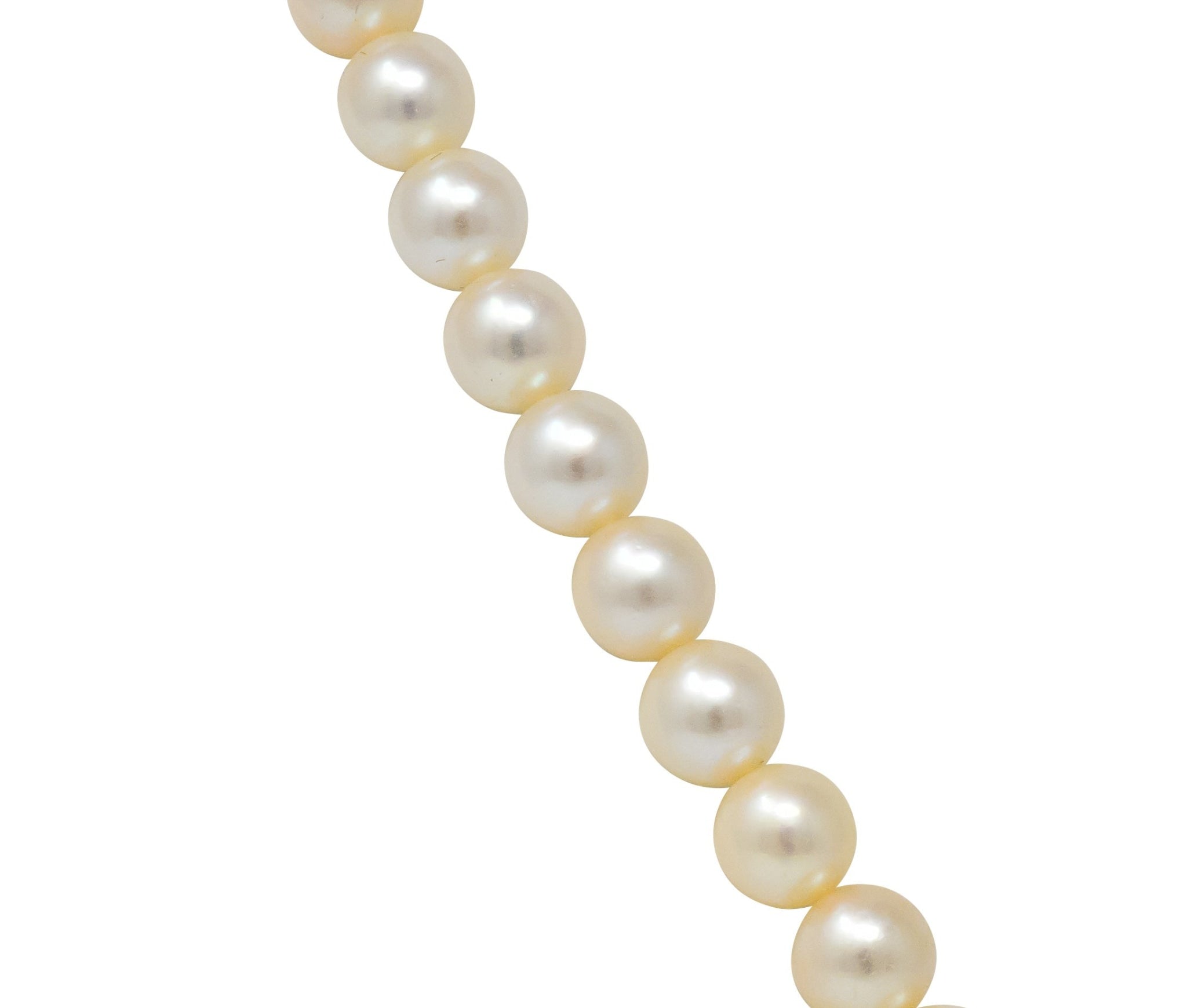 Mikimoto Contemporary Cultured Pearl 14 Karat Gold Necklace - Wilson's Estate Jewelry