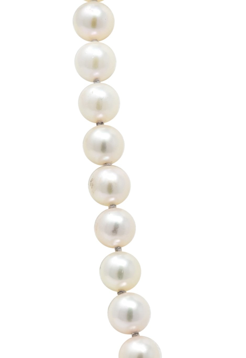 Mikimoto Contemporary Cultured Pearl 18 Karat Yellow Gold Necklace - Wilson's Estate Jewelry