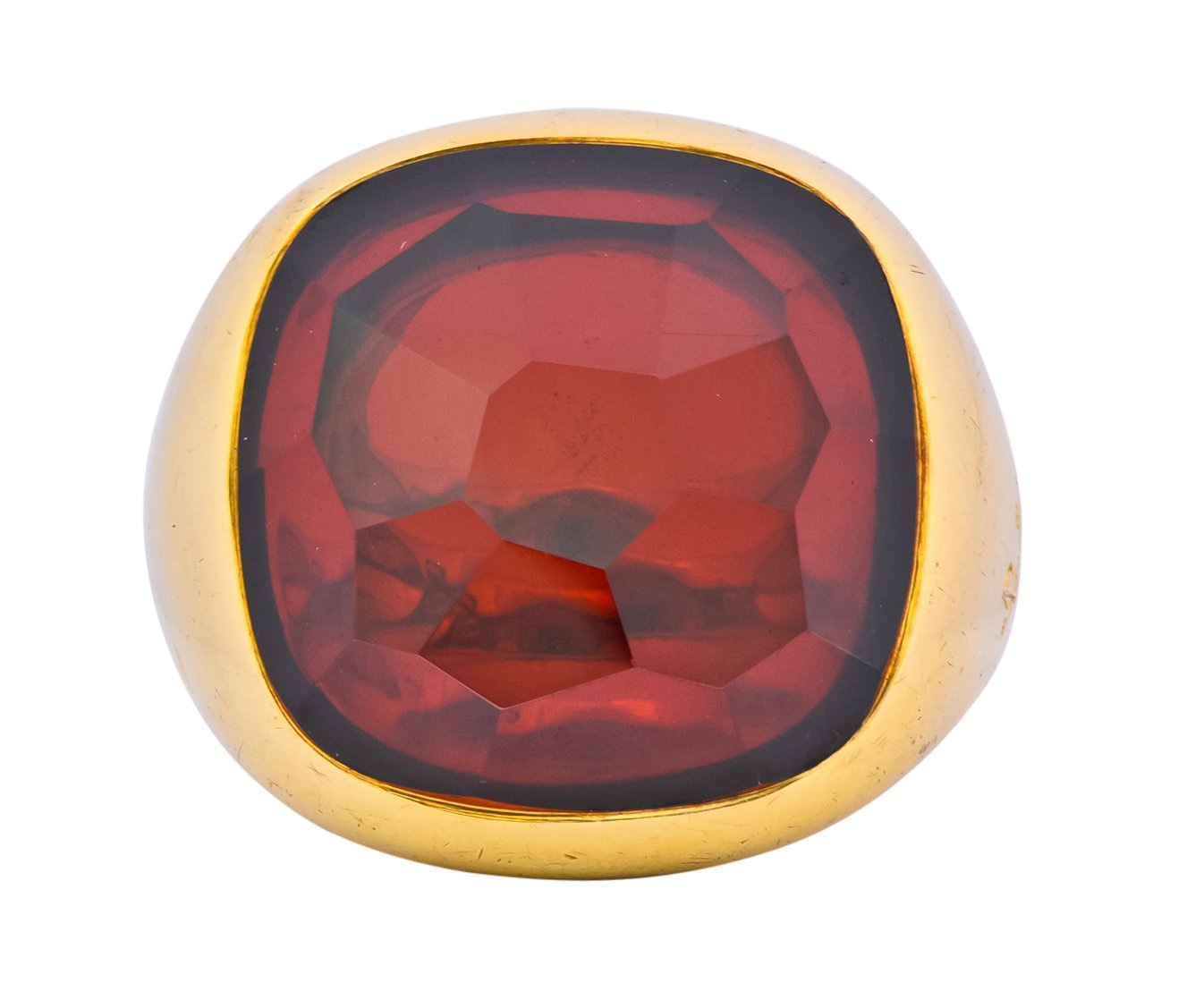 Pomellato Garnet 18 Karat Gold Bold Statement Ring - Wilson's Estate Jewelry