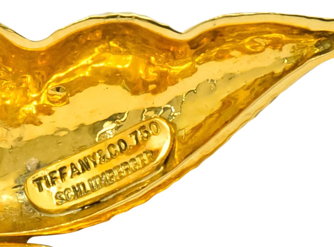 Schlumberger Tiffany & Co. 18 Karat Gold Pea Pod Pill Box Circa 1960 - Wilson's Estate Jewelry