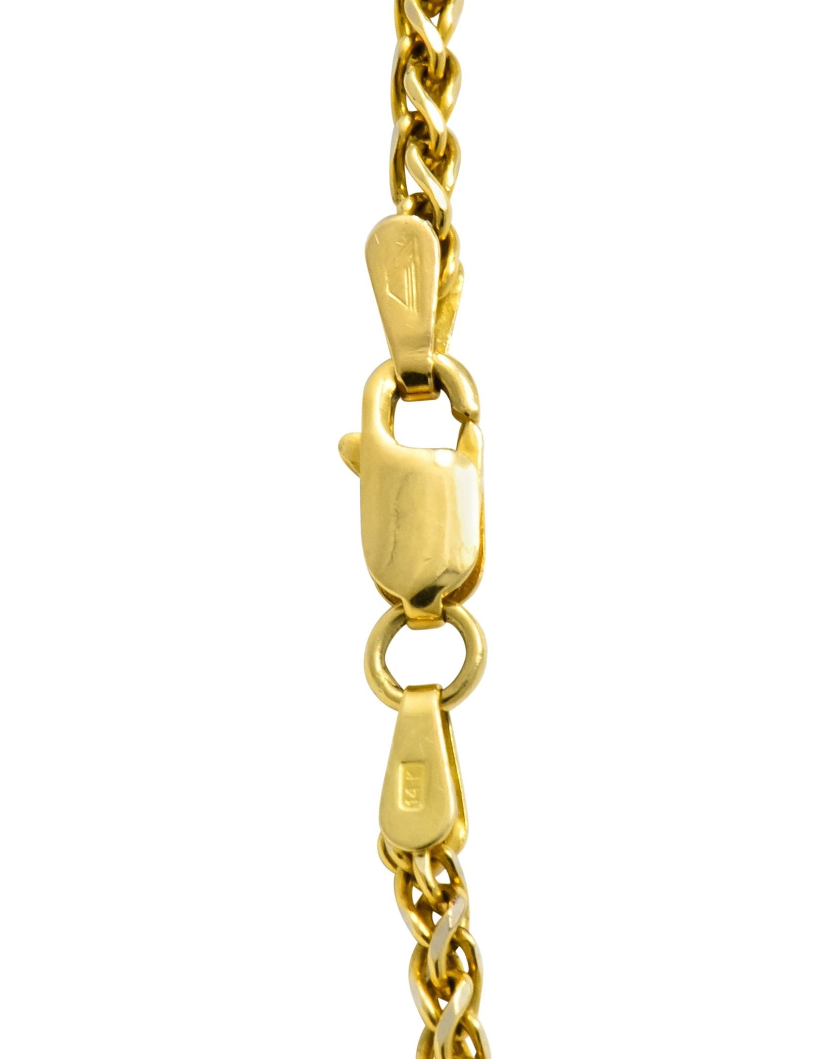 Temple St. Clair Contemporary Multi-Gem Diamond 18 Karat Gold Floral Pendant Necklace - Wilson's Estate Jewelry
