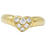 Tiffany & Co. 0.25 CTW Diamond And 18 Karat Gold Heart Ring Wilson's Estate Jewelry