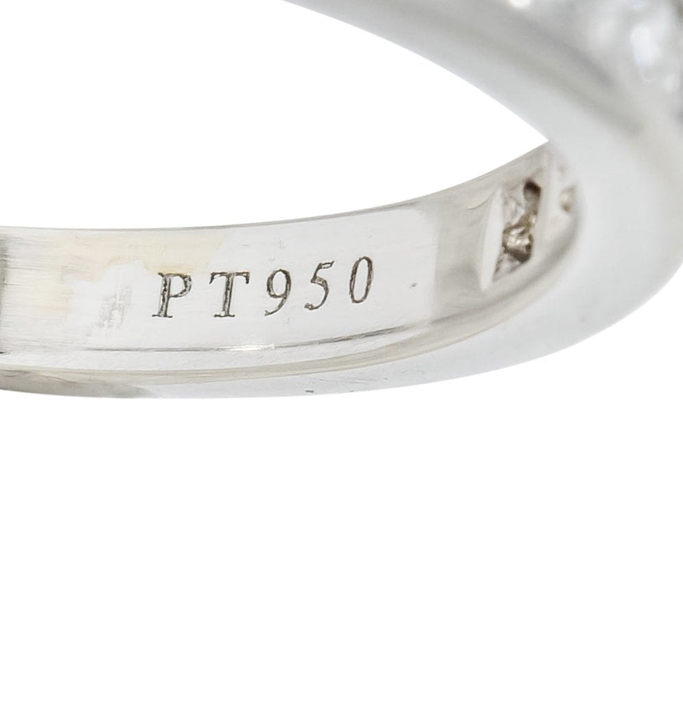 Tiffany & Co. 0.55 CTW Diamond Platinum Anniversary Channel Band Ring - Wilson's Estate Jewelry