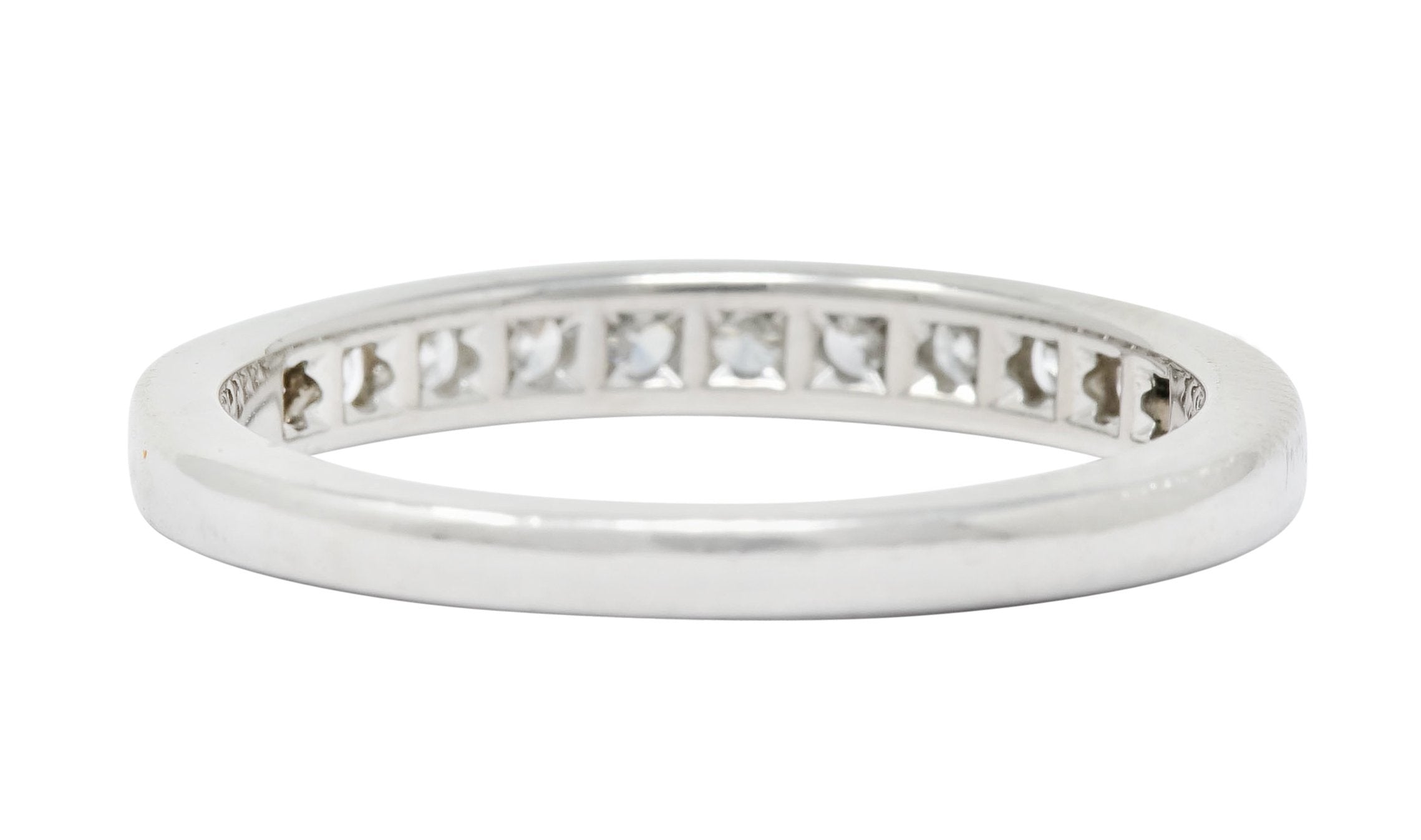 Tiffany & Co. 0.55 CTW Diamond Platinum Anniversary Channel Band Ring - Wilson's Estate Jewelry