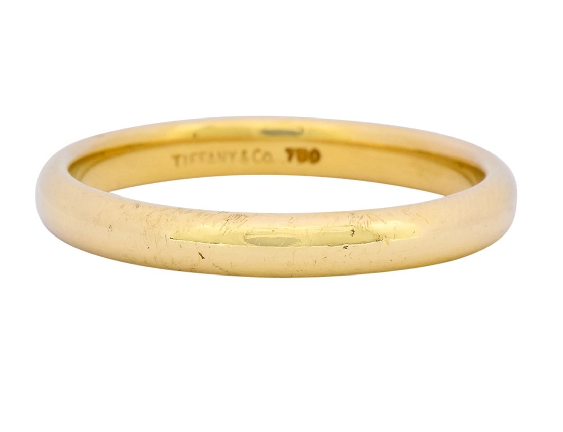 Tiffany & Co. 18 Karat Gold Unisex Band Ring - Wilson's Estate Jewelry