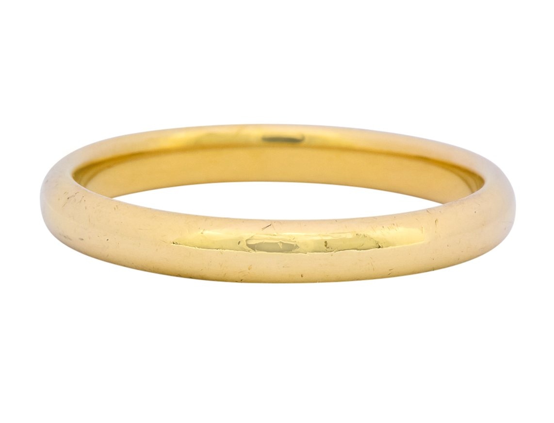 Tiffany & Co. 18 Karat Gold Unisex Band Ring - Wilson's Estate Jewelry