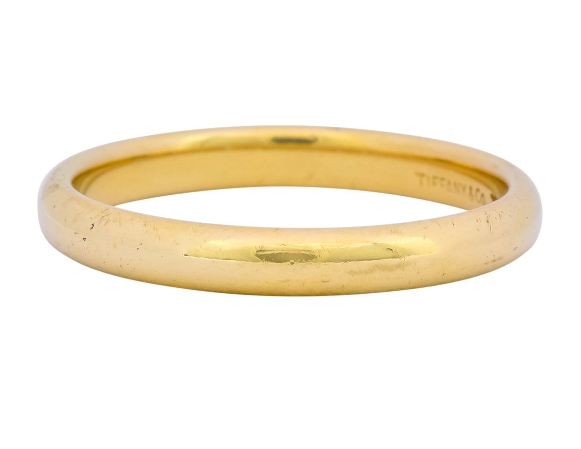 Tiffany & Co. 18 Karat Gold Unisex Band Ring - Wilson's Estate Jewelry