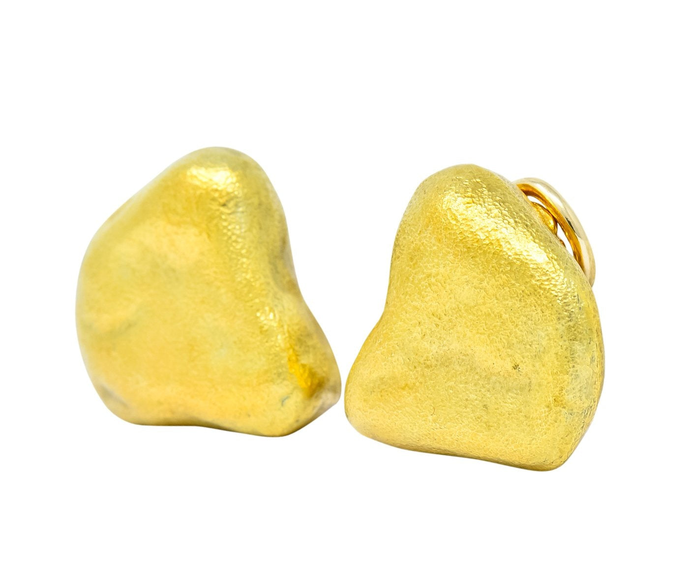 Tiffany & Co. 18 Karat Yellow Gold Contemporary Ear-Clip Earrings - Wilson's Estate Jewelry