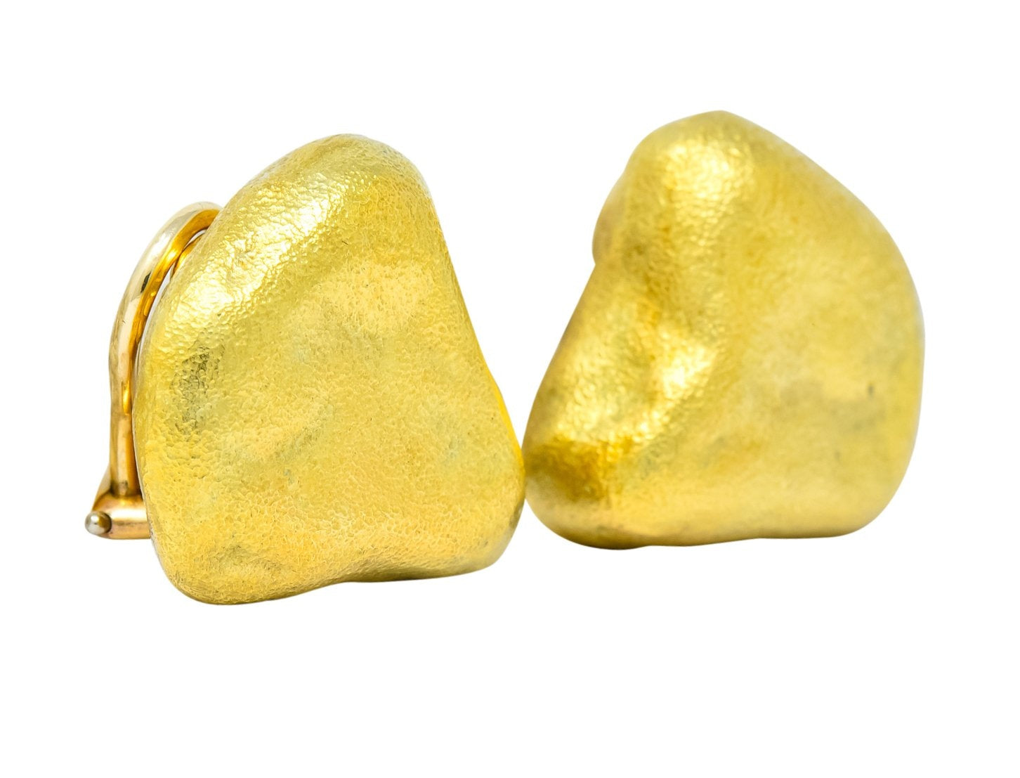 Tiffany & Co. 18 Karat Yellow Gold Contemporary Ear-Clip Earrings - Wilson's Estate Jewelry