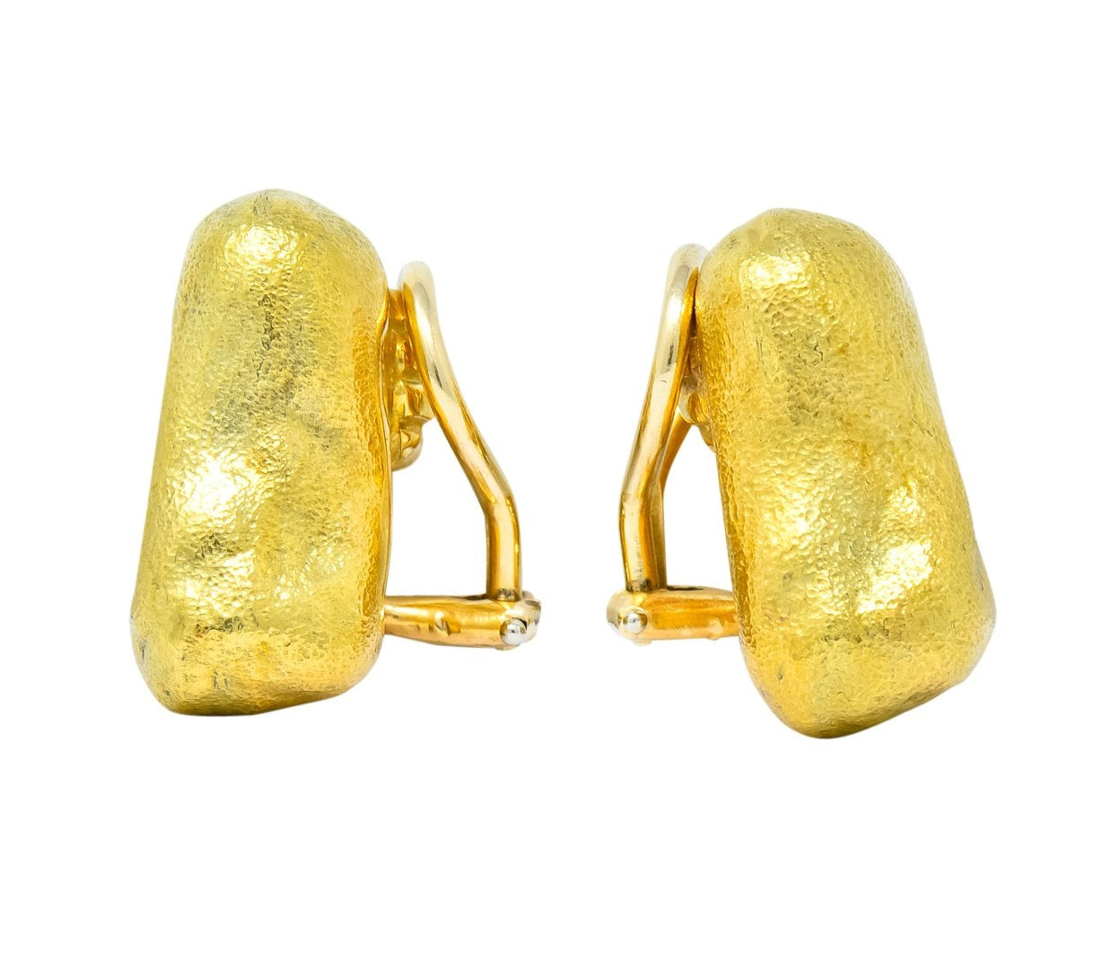 Tiffany & Co. 18 Karat Yellow Gold Contemporary Ear-Clip Earrings - Wilson's Estate Jewelry
