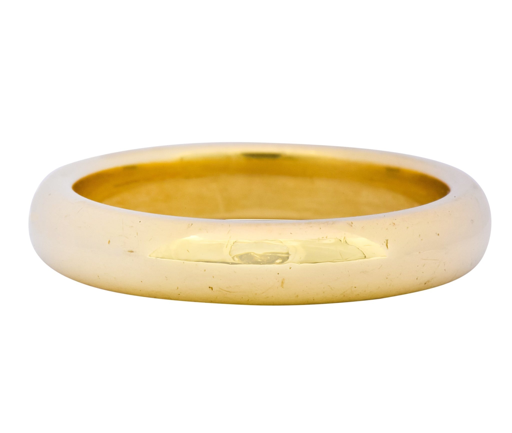 Tiffany & Co. 18 Karat Yellow Gold Contemporary Wedding Band Ring - Wilson's Estate Jewelry