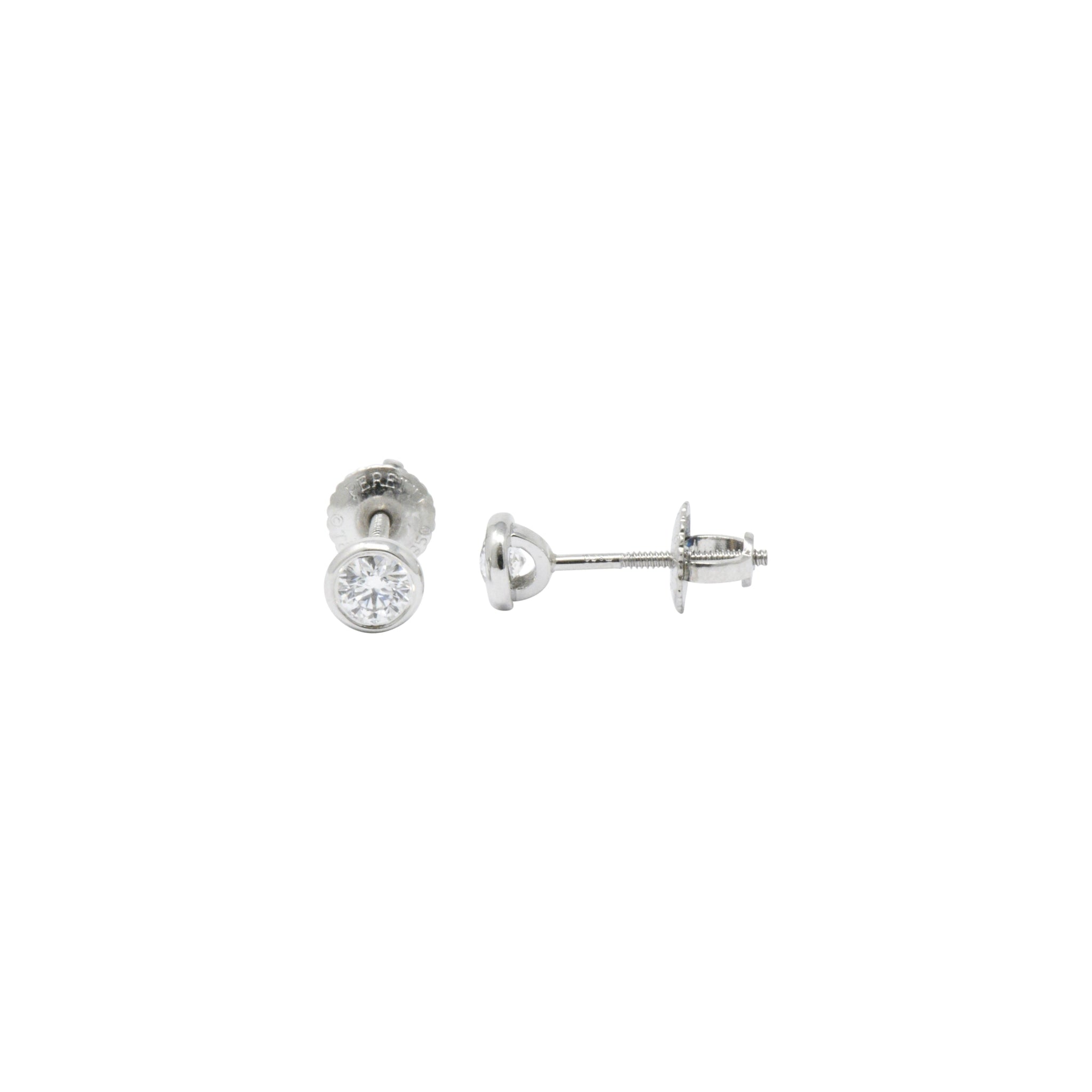 Tiffany & Co. .46CTW Diamond & Platinum Stud Earrings, Elsa Peretti Wilson's Estate Jewelry