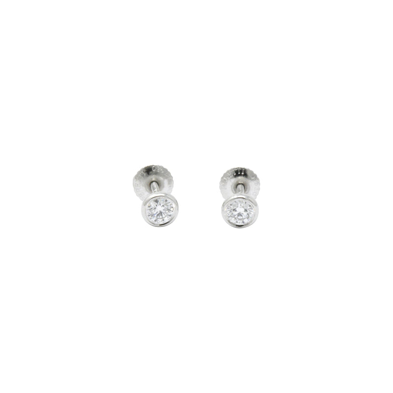 Tiffany & Co. .46CTW Diamond & Platinum Stud Earrings, Elsa Peretti Wilson's Estate Jewelry